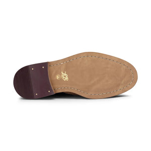 Zapatos brogues de cuero real con cordones ideal para un look elegante al estilo Vintage Clásico Peaky para niños - Bronceado - London Brogues - 12