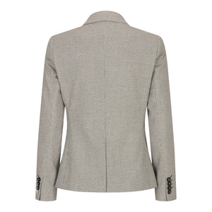 Kyoto - Women's Tweed Beige Blazer Wool Jacket 1920s - House of Cavani - 6