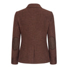 Ladies Tweed Suit Blazer Trousers Waistcoat Herringbone Wool Vintage Rust Brown-TruClothing