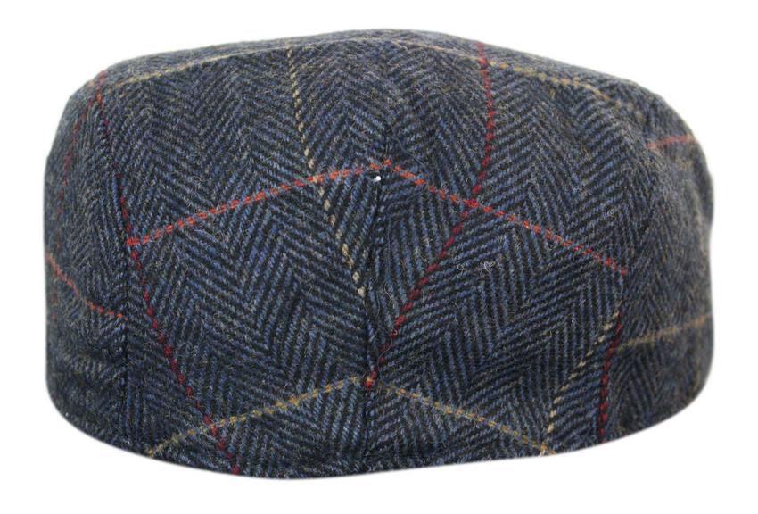 Marc Darcy Eton Mens Tweed Vintage Grandad Flat Cap-TruClothing