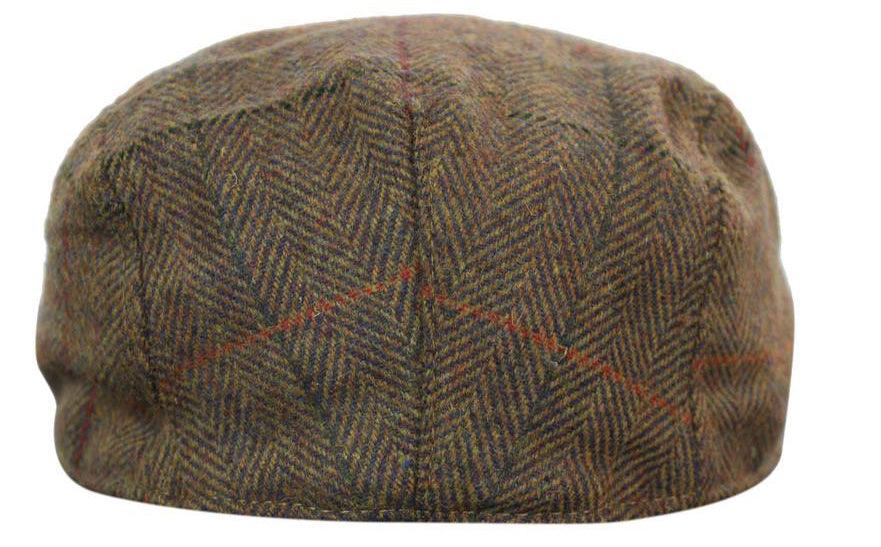 Marc Darcy Nelson Mens Tweed Vintage Grandad Flat Cap-TruClothing