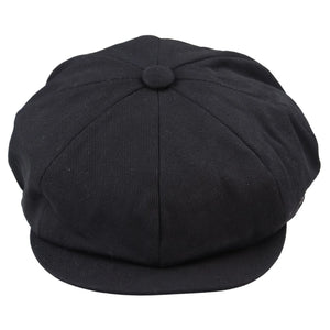 Herren 8 Panel Razor Sommer Hut Cotton Blinders Newsboy Schiebermütze Shelby - Schwarz - Major - 1