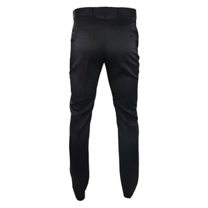 Men's Black Satin Trousers Tuxedo Dinner Suit Smart Formal - TruClothing.com - 3