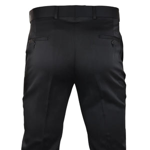 Men's Black Satin Trousers Tuxedo Dinner Suit Smart Formal - TruClothing.com - 4