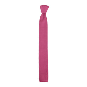 Men's Boys Women's Unisex Knitted Tie For Wedding Prom - Fuchsia - Marc Darcy - 6