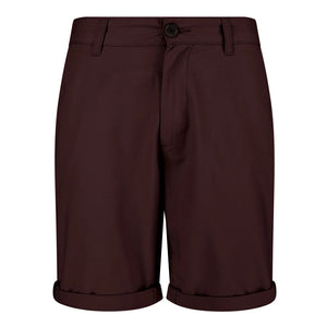 Men's Chino Short Shorts Cotton Summer Holiday Beach Cargo - Burgundy - TruClothing.com - 5