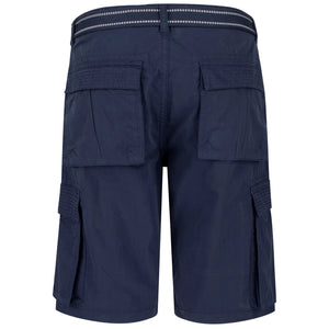Men's Chino Shorts Belt Cotton Summer Holiday Beach Cargo Combat - Navy - TruClothing.com - 4