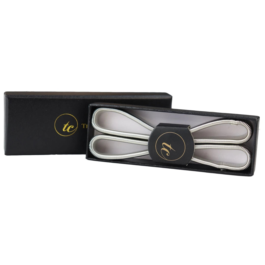 Men's Classic Shirt Armbands Garters 1920s Gatsby Blinders - Silver - TruClothing.com - 1