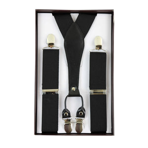 Men's Classic Trouser Braces Suspenders 1920s Gatsby Blinders - Black - TruClothing.com - 1