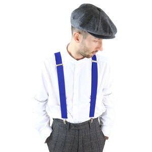 Men's Classic Trouser Braces Suspenders 1920s Gatsby Blinders - Blue - TruClothing.com - 6