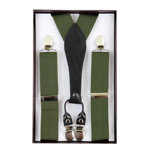 Men's Classic Trouser Braces Suspenders 1920s Gatsby Blinders - Green - TruClothing.com - 16