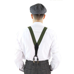 Men's Classic Trouser Braces Suspenders 1920s Gatsby Blinders - Green - TruClothing.com - 17
