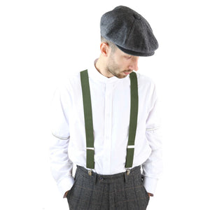 Men's Classic Trouser Braces Suspenders 1920s Gatsby Blinders - Green - TruClothing.com - 18