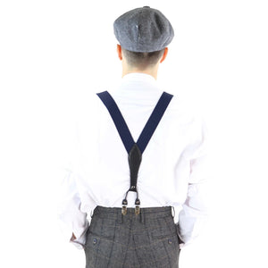 Men's Classic Trouser Braces Suspenders 1920s Gatsby Blinders - Navy - TruClothing.com - 14