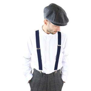 Men's Classic Trouser Braces Suspenders 1920s Gatsby Blinders - Navy - TruClothing.com - 15