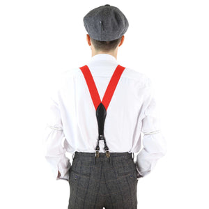 Men's Classic Trouser Braces Suspenders 1920s Gatsby Blinders - Orange - TruClothing.com - 20