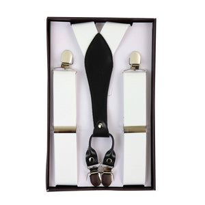Men's Classic Trouser Braces Suspenders 1920s Gatsby Blinders - White - TruClothing.com - 25