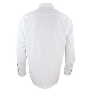 Men's Club Collar Shirt With Bar Poplin Pin Check 1920s Blinders - White - TruClothing.com - 8