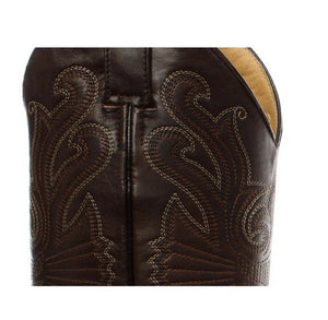 Mens Hi Cowboy Boots Pointed Black Brown Grinders Leather Crocodile Western Cuban - Grinders - 11