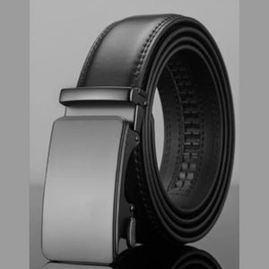 Cintura in Pelle da Uomo per Jeans Rifiniture 35 mm per Adattarsi a Qualsiasi taglia - TruClothing.com - 2
