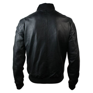 Herrenjacke 100% Echtleder Schwarz Braun Klassischer Schnitt Biker Design Elastisch - Infinity Leather - 4