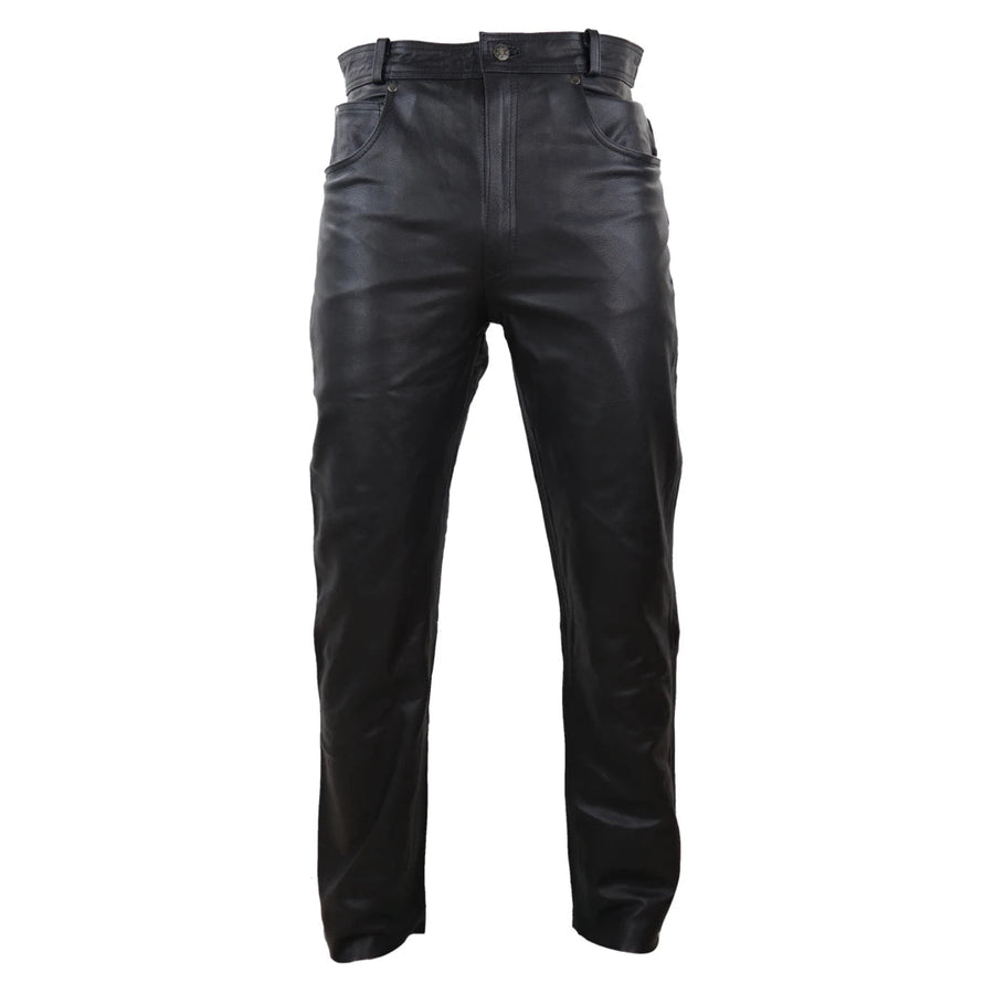 Herrenhose 100% Echtleder Biker Motorrad Design Renner Klassisch - Infinity Leather - 1