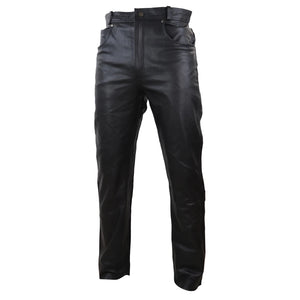 Herrenhose 100% Echtleder Biker Motorrad Design Renner Klassisch - Infinity Leather - 2