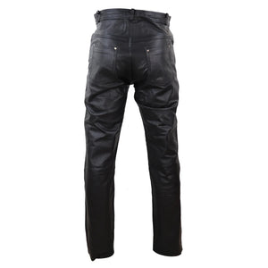 Herrenhose 100% Echtleder Biker Motorrad Design Renner Klassisch - Infinity Leather - 4