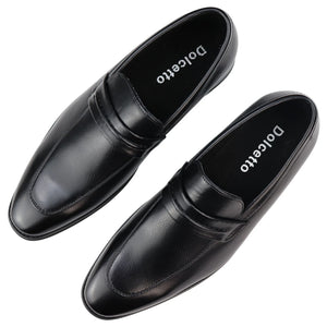 Mocassins pour homme doublure cuir sans lacets à enfiler style chic tendance en noir ou marron - Dolcetto - 9