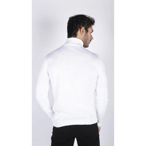 Herren Polar Neck Pullover Hoher Rollkragen Slim Fit Leichtgewicht - Beige - TruClothing.com - 21