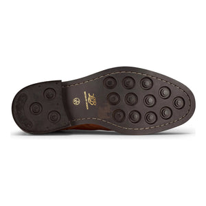 Slip para hombre en Real Leather Brogue Boots Brown Tan Classic Smart Formal London - Marrón - London Brogues - 4