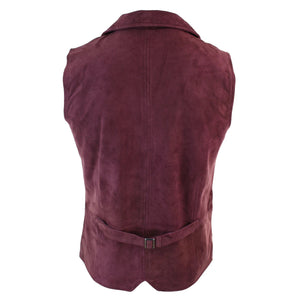 Veston gilet rétro vintage habillé décontracté daim véritable marron tan noir homme - Infinity Leather - 16