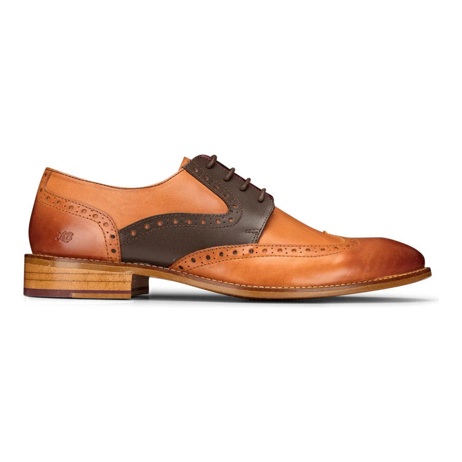 Schuhe für Herren Brogue Hellbraune Braune Rote Klassisches Vintage-Formal Aus echtem Leder - London Brogues - 1