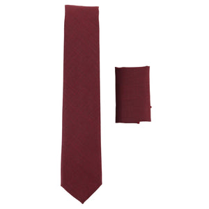 Men's Tie Hankie Set Classic 1920s Peaky Blinders Gatsby - Burgundy - TruClothing.com - 16