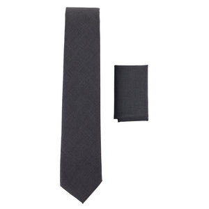 Men's Tie Hankie Set Classic 1920s Peaky Blinders Gatsby - Charcoal - TruClothing.com - 6