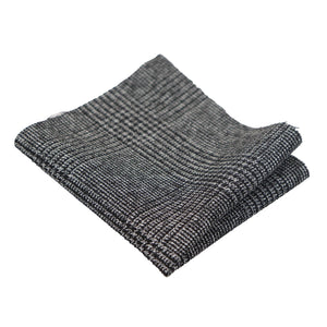 Cravate et pochette tweed à chevrons et carreaux style classique bleu marron gris noir - TruClothing.com - 19