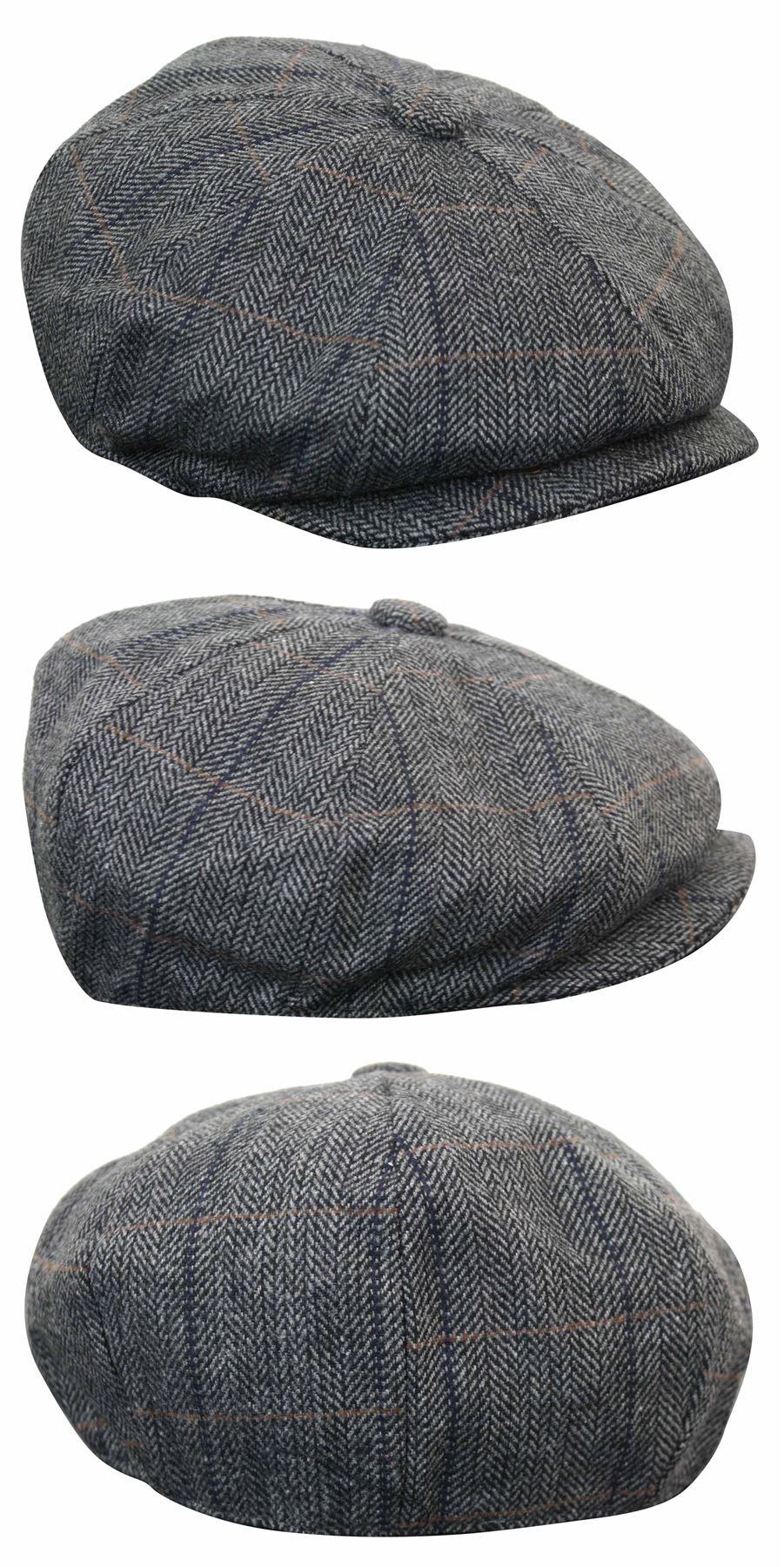 Men's Tweed Newsboy Razor Flat Cap Peaky Blinders Baker – TruClothing