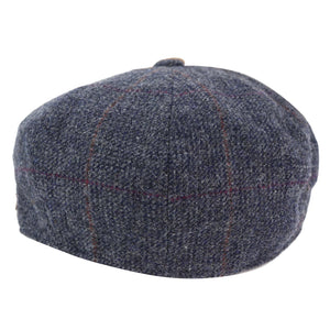 Herrenmütze Tweed Fischgräte Design Rasierer Stil Peaky Blinders Design - Blau - TruClothing.com - 4