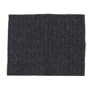 Men's Tweed Tie Hankie Set Classic British Heritage Wool Herringbone - Charcoal - TruClothing.com - 6