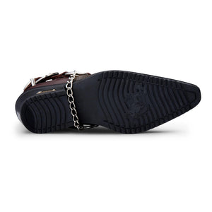 Herrenschuhe 100% Echtleder Braun Holzbraun Schlangenlederimitat Western Deisgn - Etor - 10