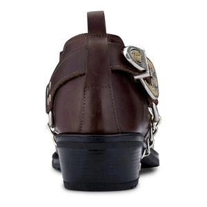 Herrenschuhe 100% Echtleder Braun Holzbraun Schlangenlederimitat Western Deisgn - Etor - 9