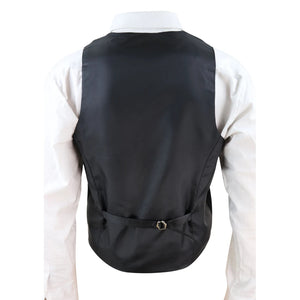 Gilet con Bavero da Uomo stile Elegante Casual Gatsby Blinders anni 20 - Nero - TruClothing.com - 3