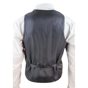 Gilet con Bavero da Uomo stile Elegante Casual Gatsby Blinders anni 20 - Grigio Scuro - TruClothing.com - 6