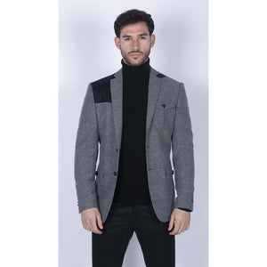 Giacca da Uomo Tweed Misto Lana Stile da Caccia con Toppa sul Gomito - TruClothing.com - 2