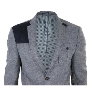 Giacca da Uomo Tweed Misto Lana Stile da Caccia con Toppa sul Gomito - TruClothing.com - 4