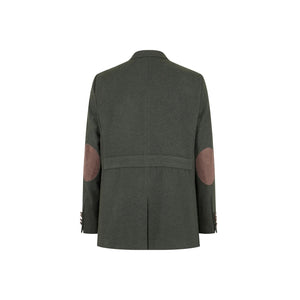 Men's Wool Tweed Jacket Hunting Blazer Elbow Patch Olive - TruClothing.com - 5