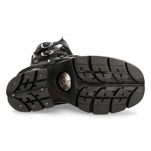 New Rock 373-S33 Damskie czarne gotyckie buty do połowy łydki - New Rock - 7