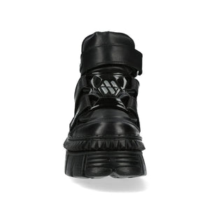 Boots New Rock WALL285-S3 unisexe cuir et métal talons compensés style punk gothique - New Rock - 4
