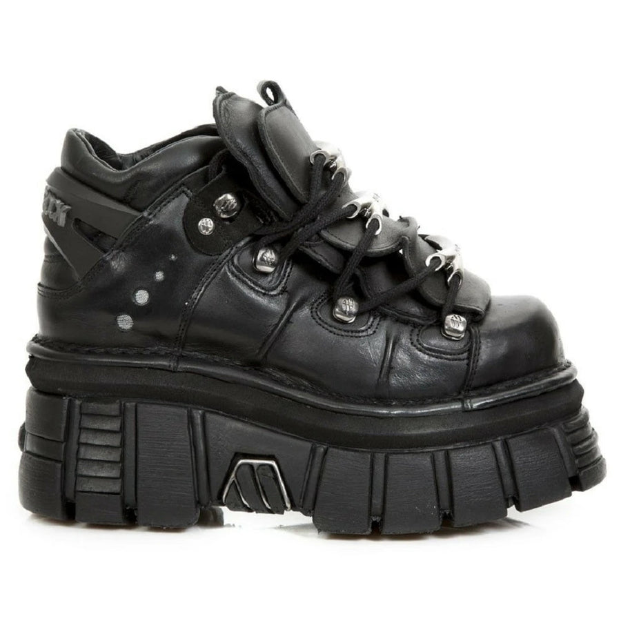 Giacca Corta Imbottita da Uomo Biker in Vera Pelle Nera con Zip Laterale - New Rock - 1