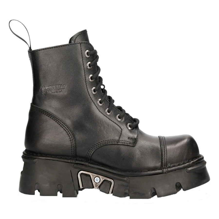 New Rock M-NEWMILI083-S19 Scarpe stile Militare Biker in Vera Pelle - New Rock - 1